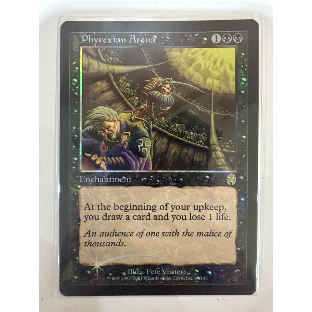 Apocalypse Foil: Phyrexian Arena ของแท้พร้อมส่ง สภาพเยี่ยม MTG Magic the gathering