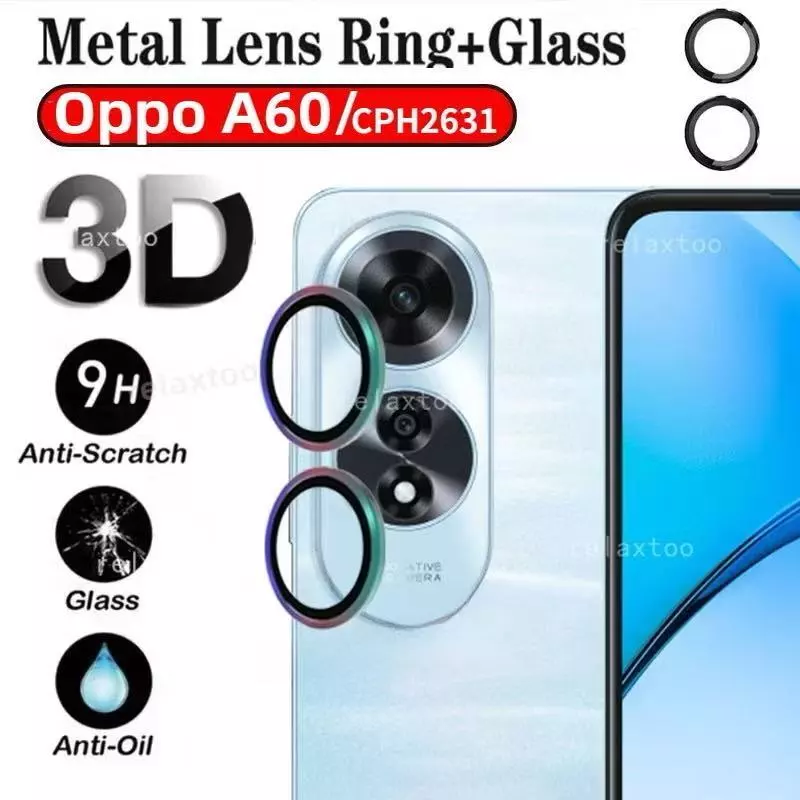กระจกกันรอยกล้อง สำหรับ Oppo A60 A79 A78 5G ครอบทั้งกล้องและฐาน