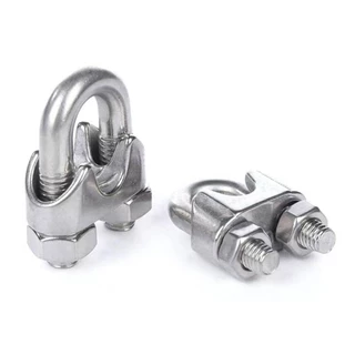 กิ๊บจับลวดสลิง ตัวรัดสลิง งานสแตนเลส มีหลายขนาด M2-M12 ส่งจากไทย