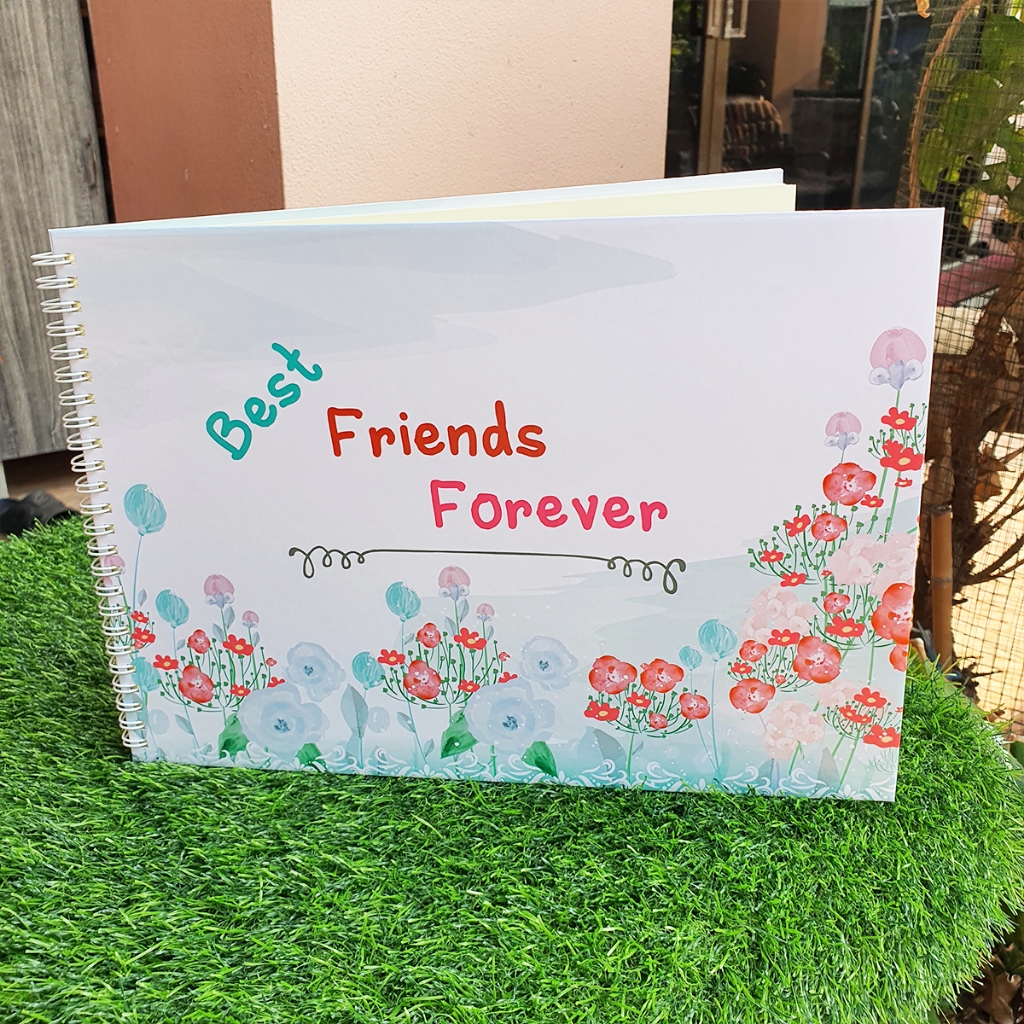 สมุดเฟรนชิพ Friend ship (Friends forver)  ขนาดA4(21x30cm) พร้อมส่ง