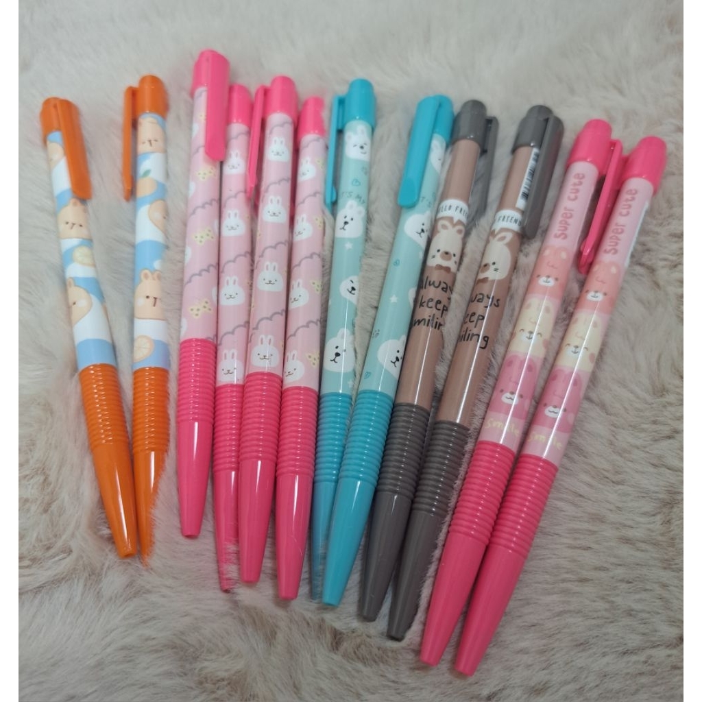 Moshi Moshi ปากกาหมึกน้ำเงิน 0.38  แท่งละ 12.-