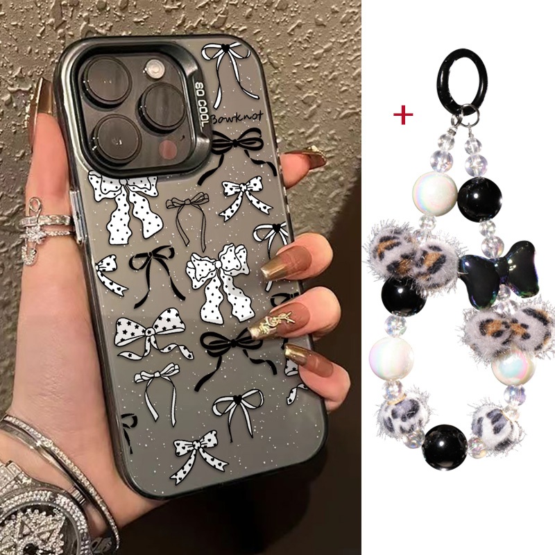 เคสมือถือ For Samsung A07 A17 A16 A56 5G A06 A36 5G A55 5G A05S A15 A35 A54 A26 A22 เคสโทรศัพท์ลายโบว์ เคสโทรศัพท์ IMD