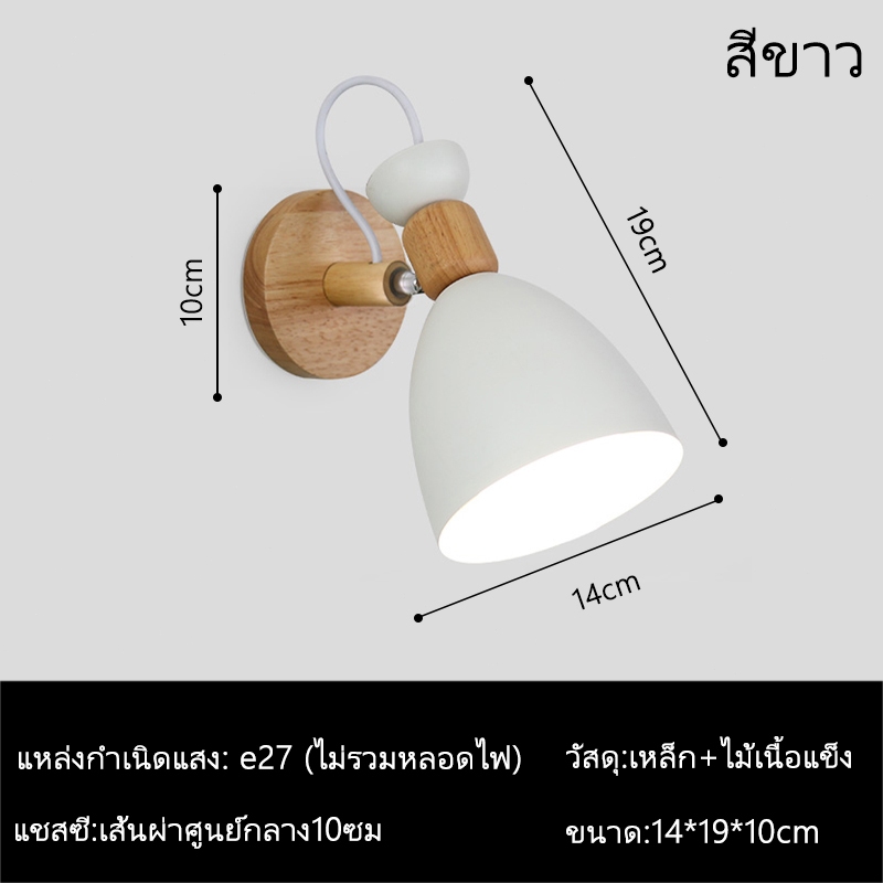 โคมไฟผนัง นอร์ดิก มินิมอล ครีเอทีฟ แสง ห้องนั่งเล่น รูปที่ 5