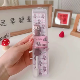 พร้อมส่ง แปรงสีฟันเด็กถึงเด็กโตด้ามหัวการ์ตูนลายน่ารักขนาดพกพา 54600