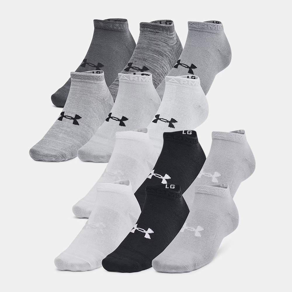 UNDERARMOUR ถุงเท้า ผู้ใหญ่ รุ่น Unisex UA Essential 6pk Low /1386239 (002)