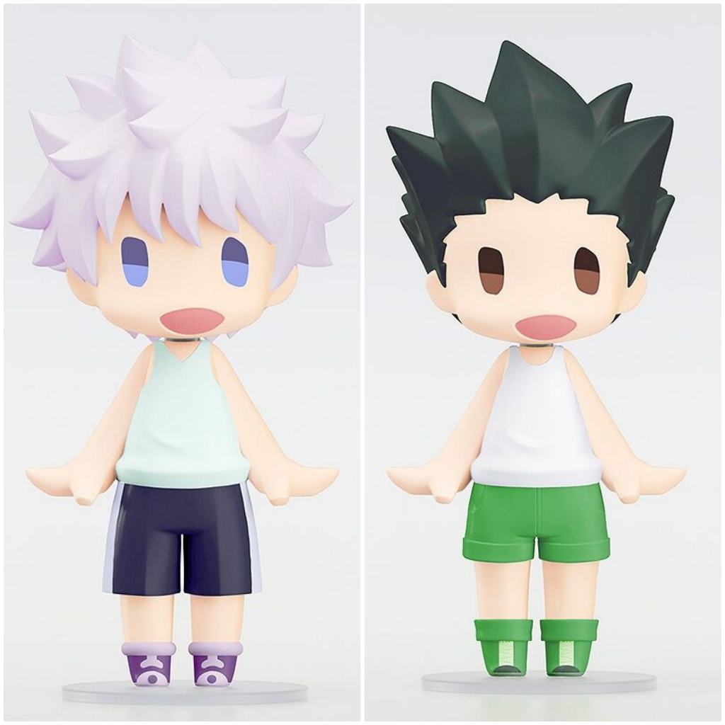 [ของแท้] [มือหนึ่ง] [ชุด 2 ชิ้น] Hello! Good Smile Hunter × Hunter Killua Zoldyck Gon Freecss Figure