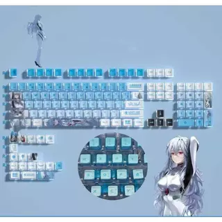 คีย์แคปพุดดิ้งภาษาไทย ลายการ์ตูนน่ารัก 129 ปุ่ม PBT + PC Doubleshot ระเหิดความร้อน ลายคมชัดสวย บรรจุกล่อง