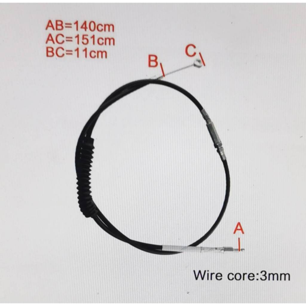 สายครัช ฮาร์เล่ย์ 140 ซ ม.140 160 180CM Cluth cable HD 883 1200 XR 1200 hd 48  สายครัช ฮาร์เล่ย์