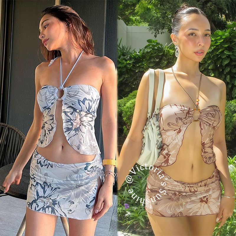 รีวิวชุดว่ายน้ำบิกินี่ Floral 3 ชิ้นเกาะอก สไตล์ Summer Beach คุ้มค่าไหม?