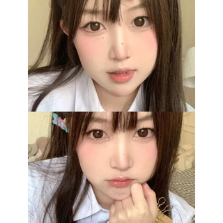 MiDROO คอนแทคเลนส์สี เหมาะกับเมื่อแต่งหน้า Big eyes Black/Brown-14.5mm Monthly Replace
