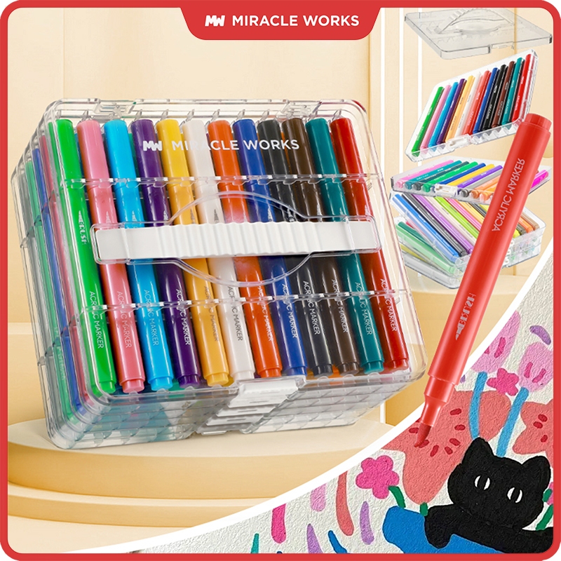 MW 12/24/36/48/60 สี ปากกาอะคริลิค เครื่องหมาย