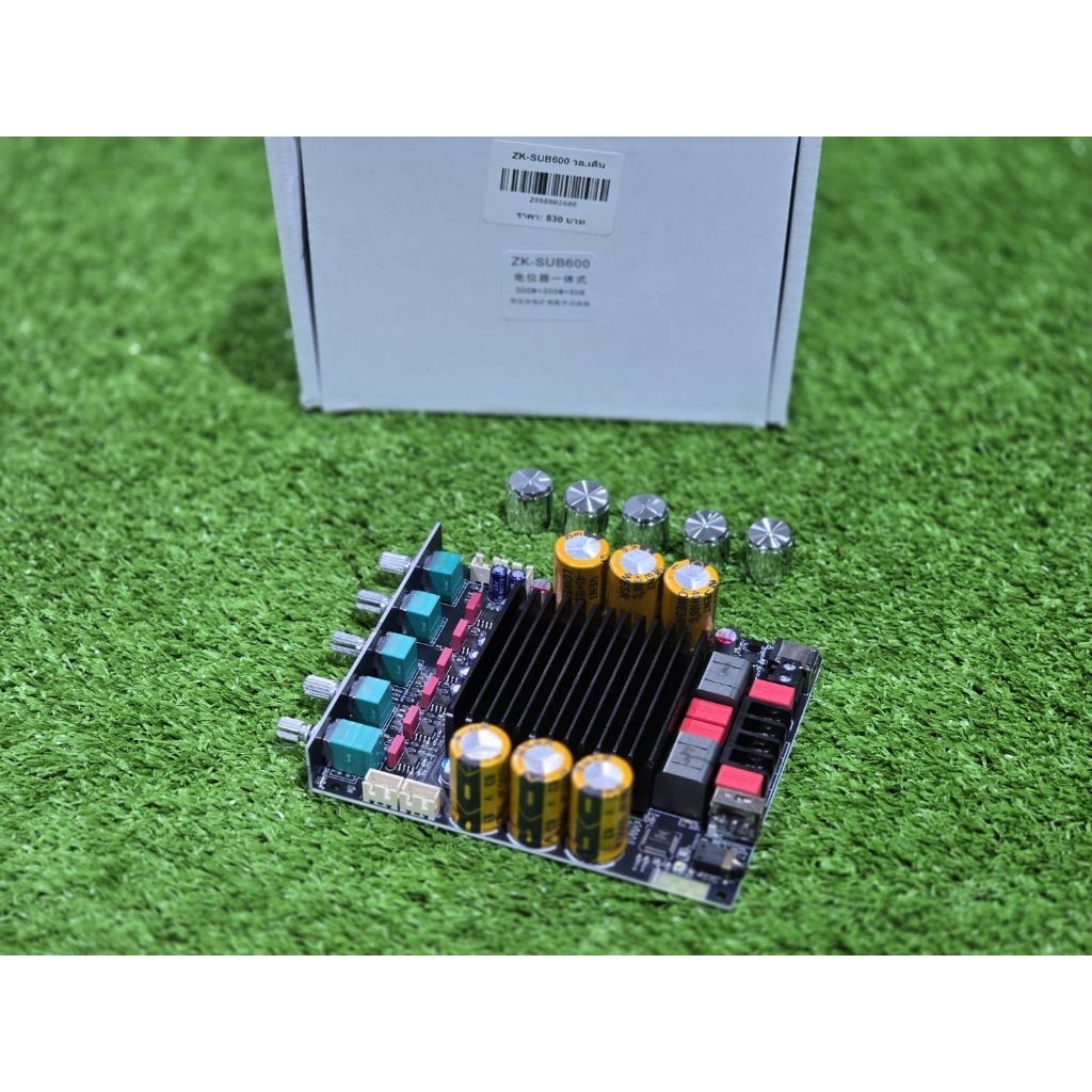 ZK- SUB600 (วอเดิม)**ของแท้** แอมขับเสียงกลาง L-R300W+300W มีจุดสัญญาณเสียงต่อพ่วงแอมขับซับเบส มีต่อคาราโอเกะ แอมป์จิ๋ว ราคา ถูกที่สุด ดีลบีเคเค แกลเลอรีภาพที่ 9