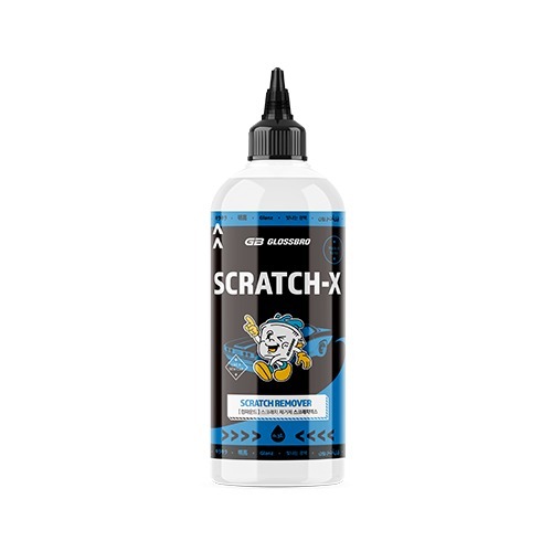 GLOSSBRO Scratch X, Scratch remover compound น้ำยาขัดลบรอยสีรถ 300ml