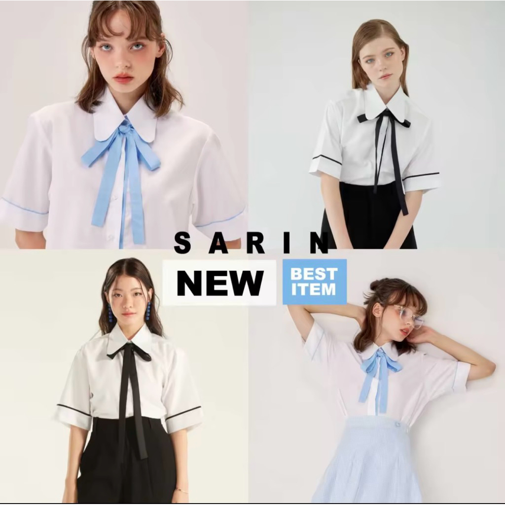 *ลดเพิ่ม15-25%*Sarin.official tinnis shirt sizeM