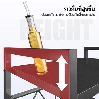 ชั้นวางไมโครเวฟ ชั้นวางในห้องครัว ชั้นเก็บของเตาอบหลายชั้น 2 ชั้น / 3 ชั้น รับน้ำหนักได้ 100KG แข็งแรงทนทาน