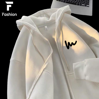 เสื้อสเวตเตอร์แฟชั่น ฮู้ดคู่ซิป Unisex สไตล์เกาหลี เนื้อนุ่ม ใส่สบาย เกรดพรีเมียม