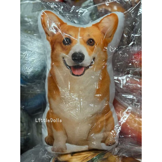 ตุ๊กตาหมอนน้องหมา ขนาด 60 cm. พิมพ์ลาย3Dสีคมชัดทั้งสองด้าน สินค้าพร้อมส่ง!!