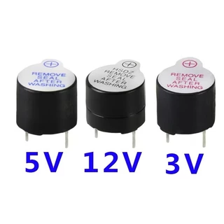 SFM-27 สีดำ/สีขาว DC3-24V Active Buzzer Electronics บัซเซอร์ ออด สัญญาณเสียงเตือน เสียงดังยาวต่อเนื่อง 3-24VDC L336