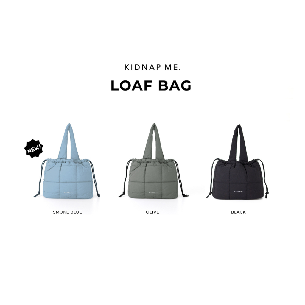 กระเป๋าสะพายข้าง กระเป๋าถือ สะพายไหล่ เนื้อนุ่ม ขนาดกลาง  ผ้าโพลีเอสเตอร์ LOAF BAG KIDNAP ME. - รูปที่ 7