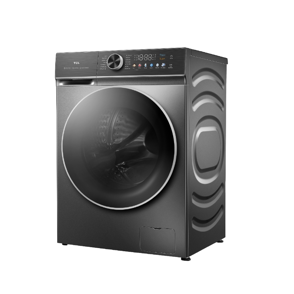 ใหม่ TCL WASH and DRY เครื่องซักอบผ้าฝาหน้า ซัก 10Kg. อบ 7Kg. สีเทาเข้ม รุ่น WT890PWDS Color touch screen - รูปที่ 2