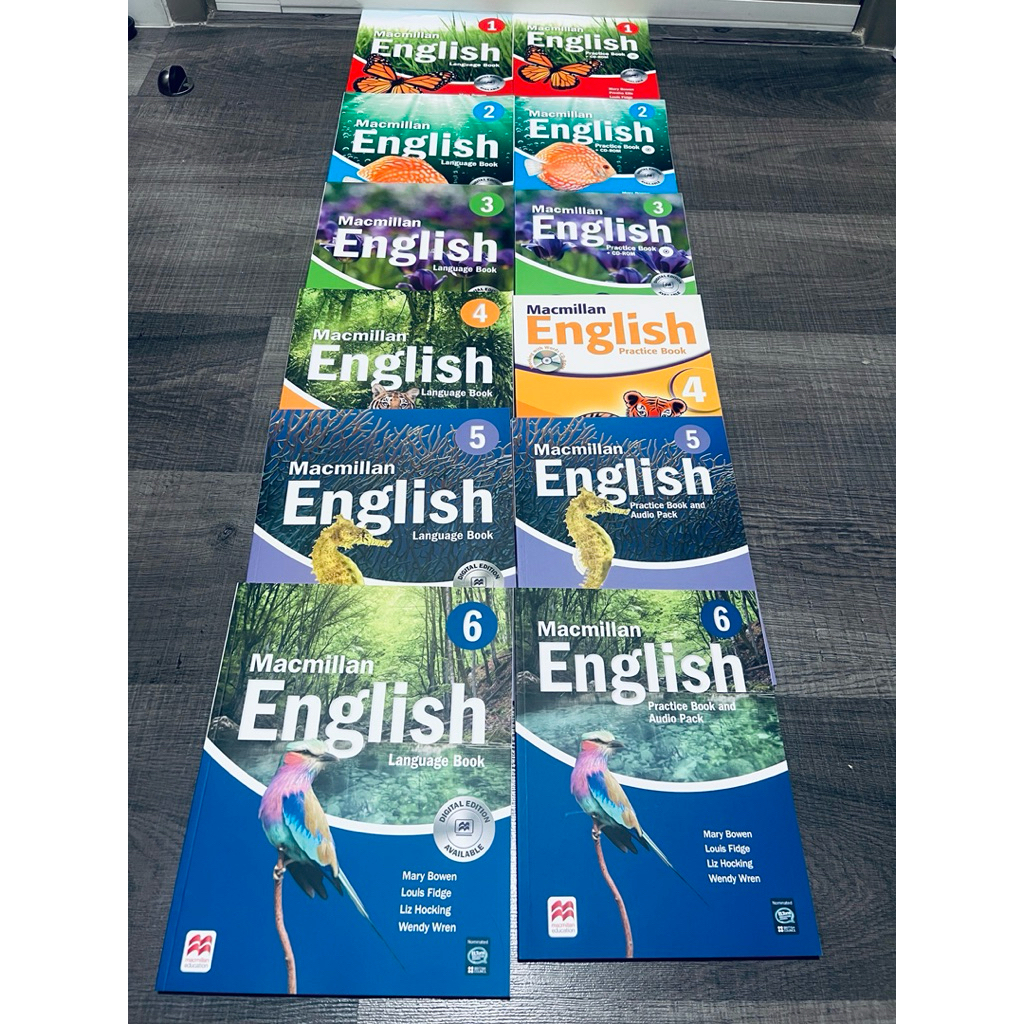 English Macmillan Grade 1-6 หนังสือและแบบฝึกหัด หนังสือของแท้