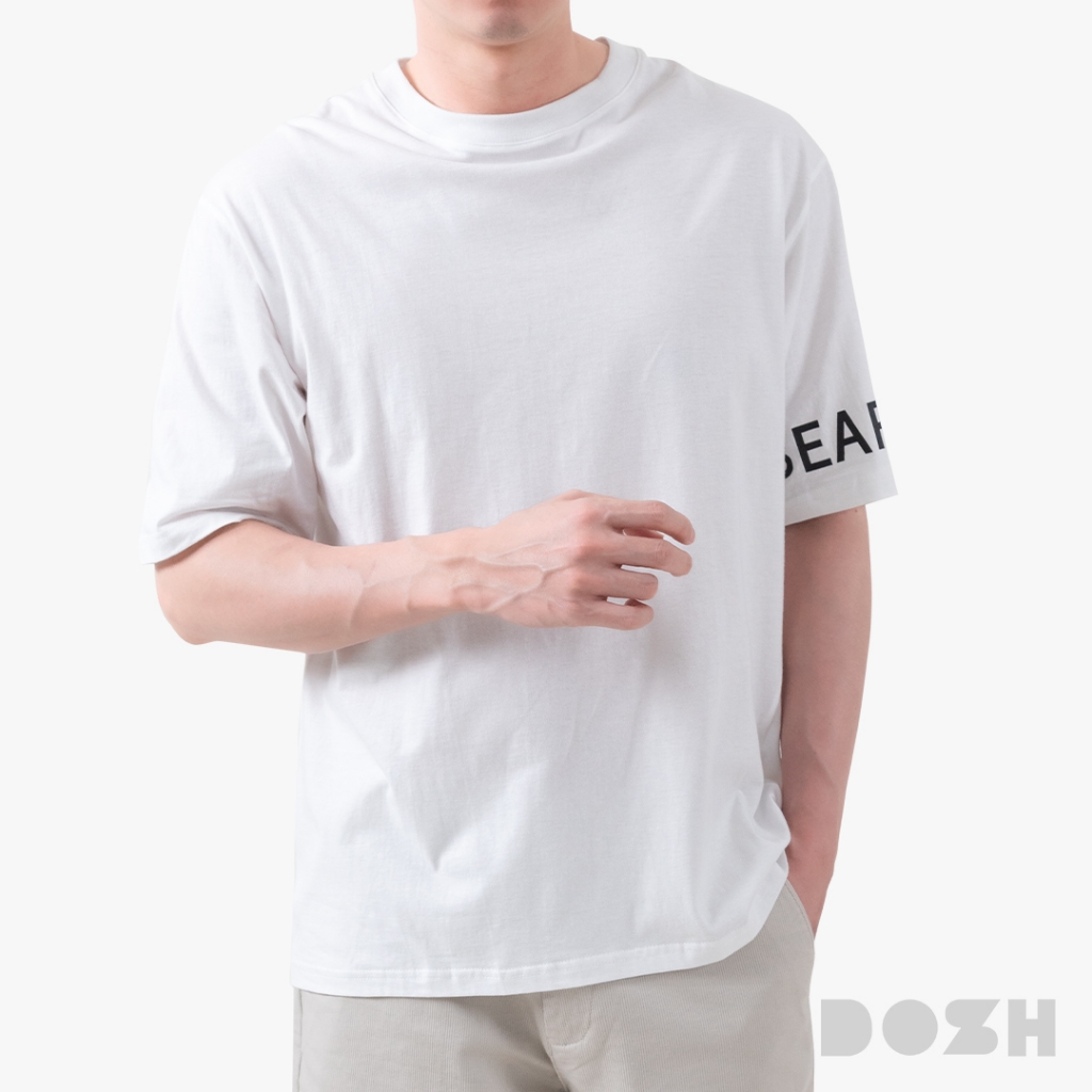 DOSH MEN'S OVERSIZED T-SHIRTS WE BARE BEARS เสื้อยืดโอเวอร์ไซส์ DBBMT5041-WH (XL-2XL)