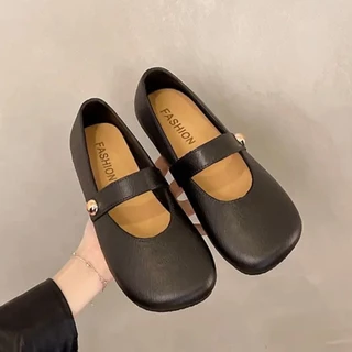 พร้อมส่งจากไทย【0824】รองเท้าMARY JANEโซคิวท์ใส่สบายๆกลางแจ้งน่ารักสุดๆ