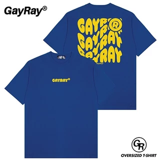 เสื้อโอเวอร์ไซส์ Cotton 100% GayRay Ripple เสื้อยืดโอเวอร์ไซส์ Oversize เสื้อยืดผู้ชาย ผู้หญิง สตรีทแฟชั่น