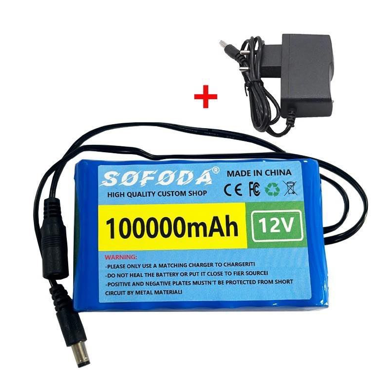แบตเตอรี่ลิเธียม 12V 30AH/100AH  แบตเตอรี่ 1000W E-bike 12.6V BMS + charger  แบตจักรยานไฟฟ้า สามล้อไ