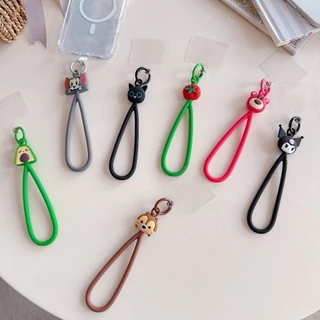 ส่งจากไทย มาใหม่ ซิลิโคนห้อยโทรศัทพ์ หูฟัง ลายการ์ตูนน่ารัก สำหรับเคสทุกรุ่น สายคล้องมือ ที่จับมือถือ แหวนโทรศัทพ์แผ่นแป
