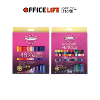 Master Art (มาสเตอร์อาร์ต) ดินสอสี สีไม้ 12 24 36 48 สี มี แบบแท่งยาว 1 หัว และ 2 หัว ( 1 กล่อง )