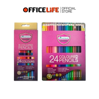 Master Art (มาสเตอร์อาร์ต) ดินสอสี สีไม้ 12 24 36 48 สี มี แบบแท่งยาว 1 หัว และ 2 หัว ( 1 กล่อง )