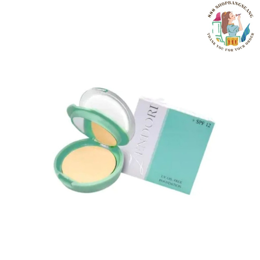 Zendori แป้งพัฟ เซนโดริ UV Oil-Free Foundation SPF12 8กรัม