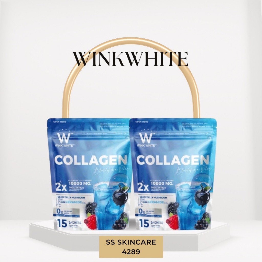 Wink White ​(วิงค์ไวท์) Collagen Blue Hya Plus WINK WHITE สูตรผิวเด็ก ลดริ้วรอย เติมน้ำให้ผิว