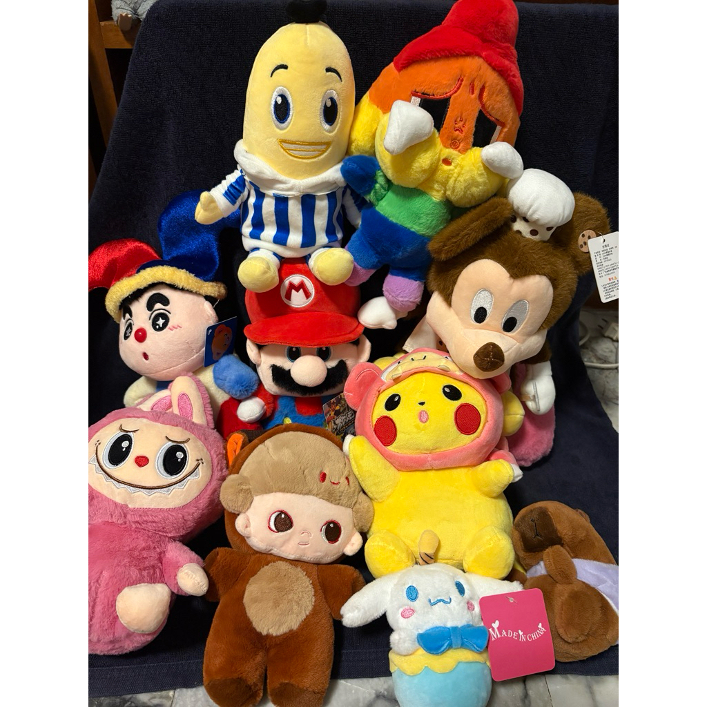 ตุ๊กตาตู้คีบ Mario ลาบูบู้มิกกี้เมาส์กล้วยหอมปิ๊กกะจูชินจังแคร์แบร์