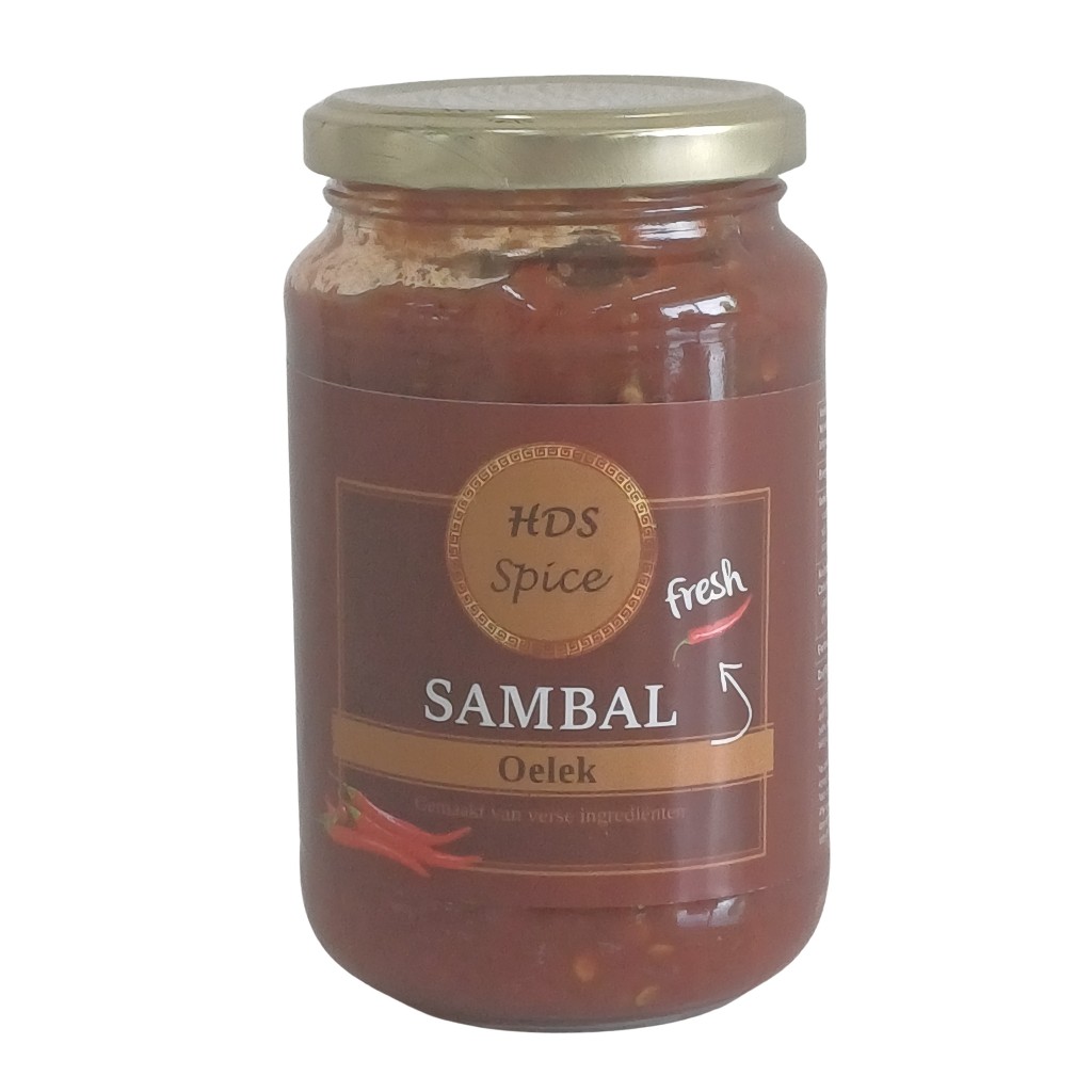Sambal Oelek 375g - Indonesian/Malaysian chili sauce. Weight375g/น้ำพริกอินโด/มาเลย์ สูตร โอเล็ค 375 กรัม
