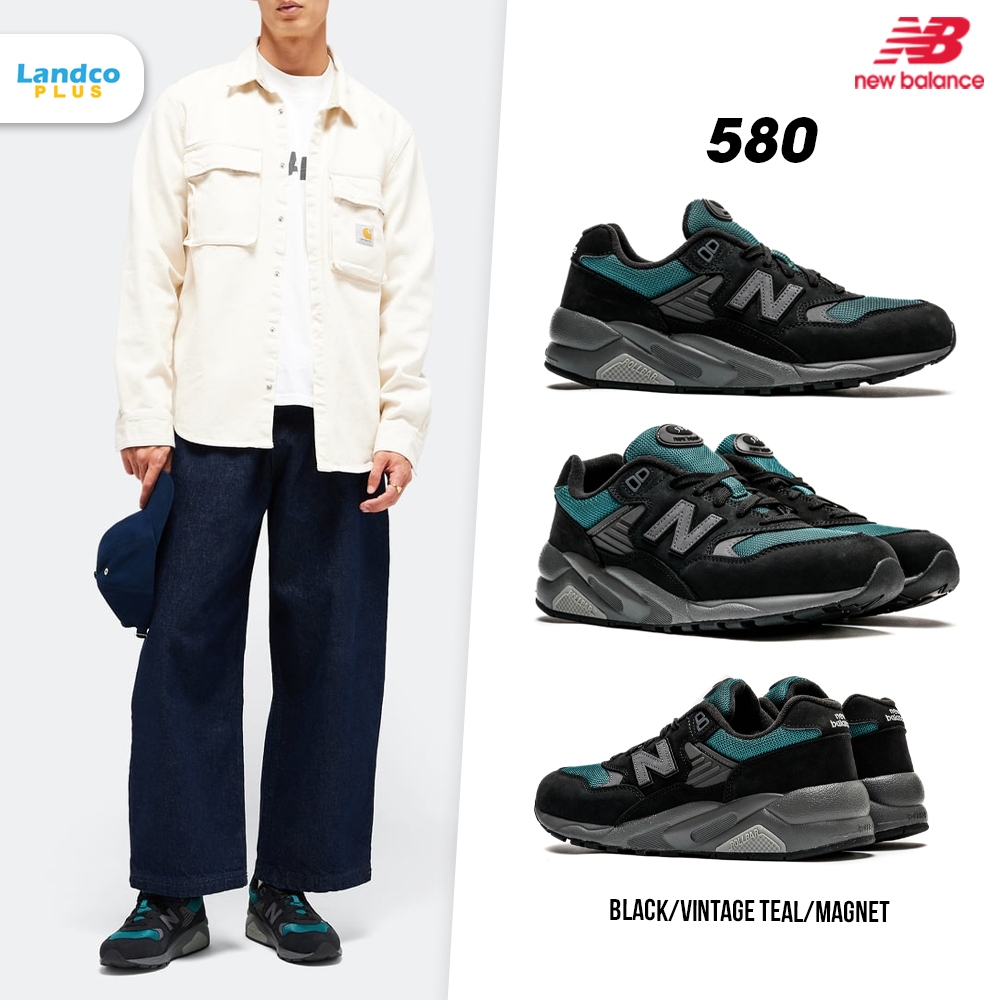 New Balance รองเท้าผ้าใบ รองเท้าลำลอง NB UX 580 BlackVintageTeal MT580VE2 (5800)