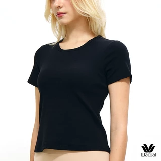 Wacoal เสื้อยืดเสริมบรา Bra Top รุ่น WH4A07 สีดำ (BL)