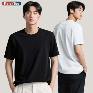 RelaxTee เสื้อยืดแขนสั้นยูนิเซ็กส์ 3 การป้องกัน ระบายอากาศดี สวมใส่สบาย กันน้ำ กันน้ำมัน กันคราบ ผ้าฝ้ายแท้ 100% อ่อนโยน
