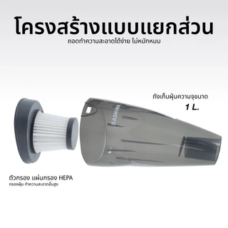 KASHIWA เครื่องดูดฝุ่น พลังสูงแบบมือถือ ถอดด้ามได้ รุ่น KW-903