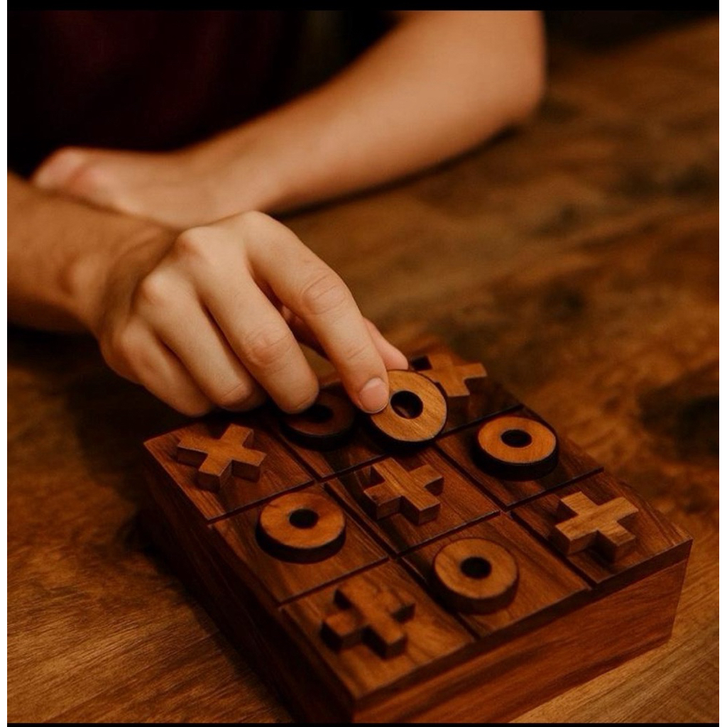 Tic-Tac-Toe ( เกม XO ) เกมไม้  ไม้ฉำฉา