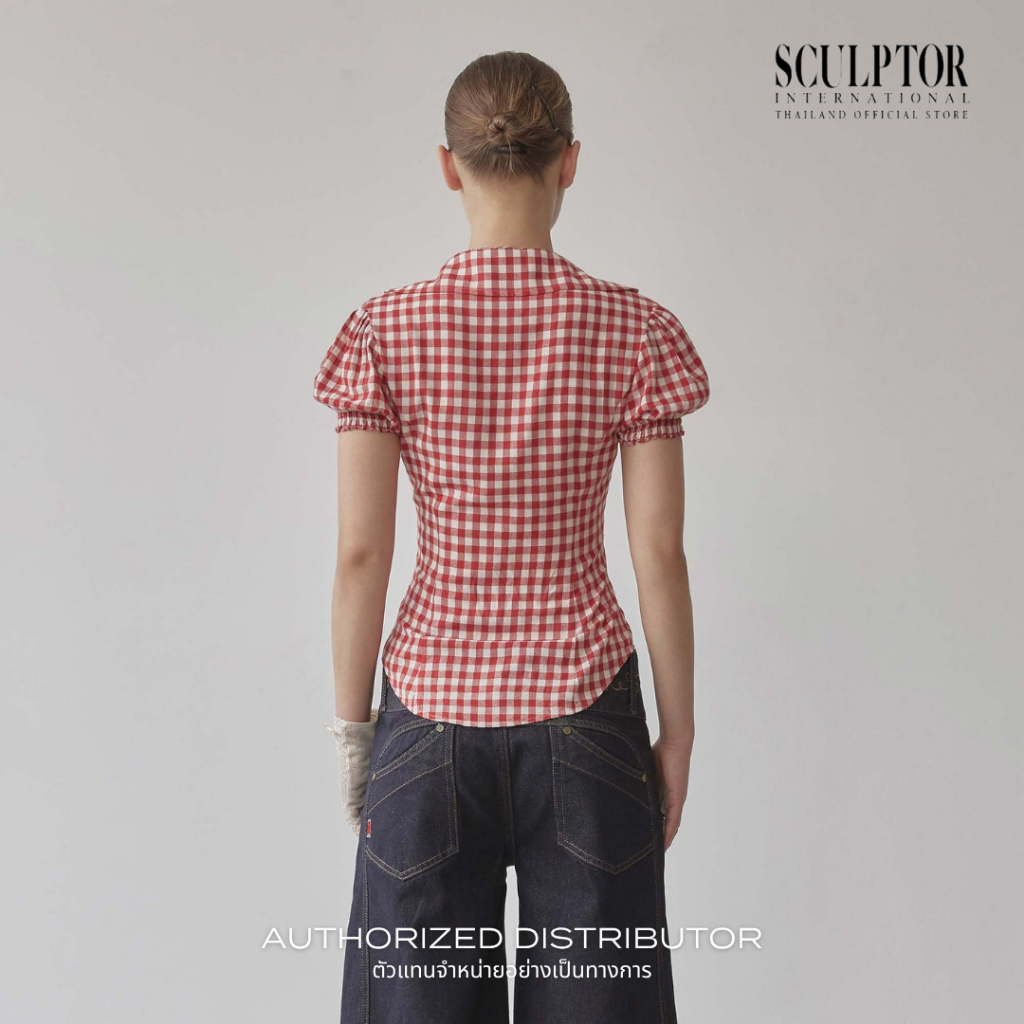SCULPTOR® เสื้อ Cottage Open Blouse — صورة 2