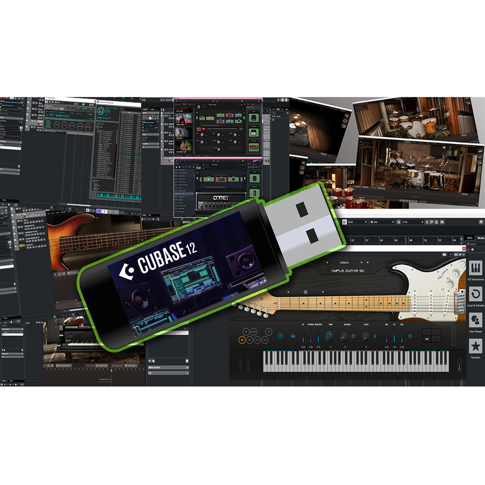 Cubase 12 Pro พร้อมปลั๊กอินพร้อมทำเพลง กลอง เบท เปียโน ซินธิไซเซอร์ เอฟเฟ็คกีตาร์ วีดีโอวิธีติดตั้ง