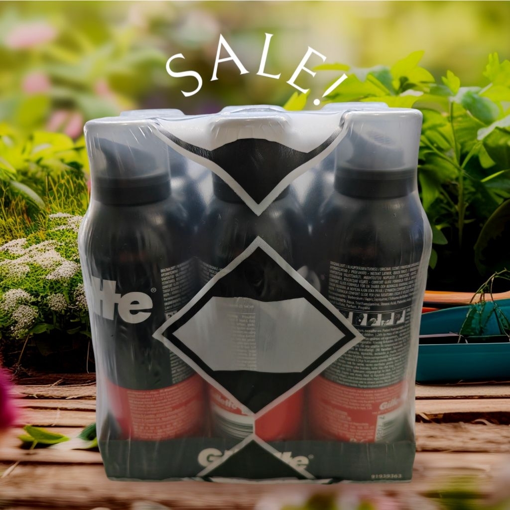 Gillette Shave Foam Regular 200ml. Original และ Sensitive