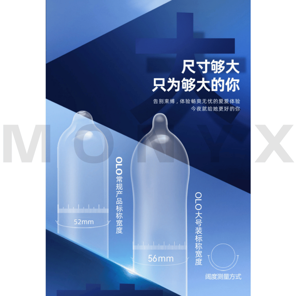 ถุงยางไซส์ใหญ่ 55±2 แบรนด์ olo 0.01 (10ชิ้น/กล่อง) บางเฉียบ 0.01 Condom Ultrathin Extra Large 55±2 mm. - รูปที่ 4
