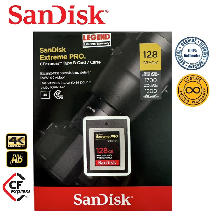 SanDisk 128GB Extreme Pro CFexpress