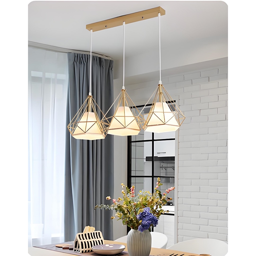 โคมระย้า โคมไฟ โคมไฟเพดาน โคมระย้าเพชรโคมไฟเพดานเรียบง่ายสไตล์โมเดิร์นCeiling Lights（ของขวัญหลอดไฟ）