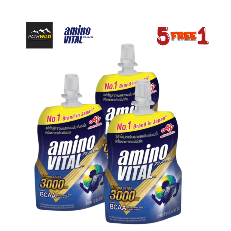 [[[ ซื้อ 6 จ่าย 5 / กดซื้อ 6 ]] AMINO VITAL อะมิโน ไวทัล เจลให้พลังงานมี BCAAs สูง ทานง่าย ขนาด100 กรัม