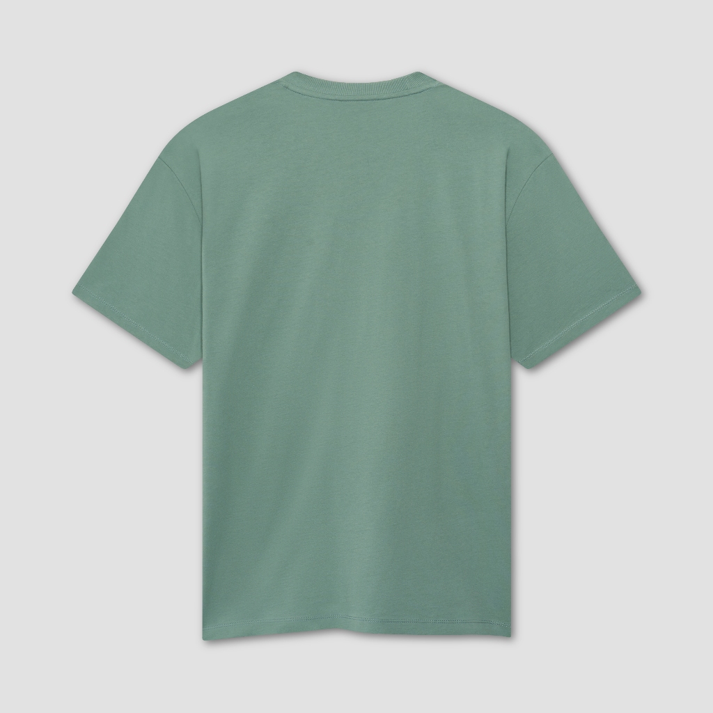 DAVIE JONES เสื้อยืด Logo Regular Fit T-Shirt LG0132 สีกรม เขียวอ่อน - รูปที่ 3