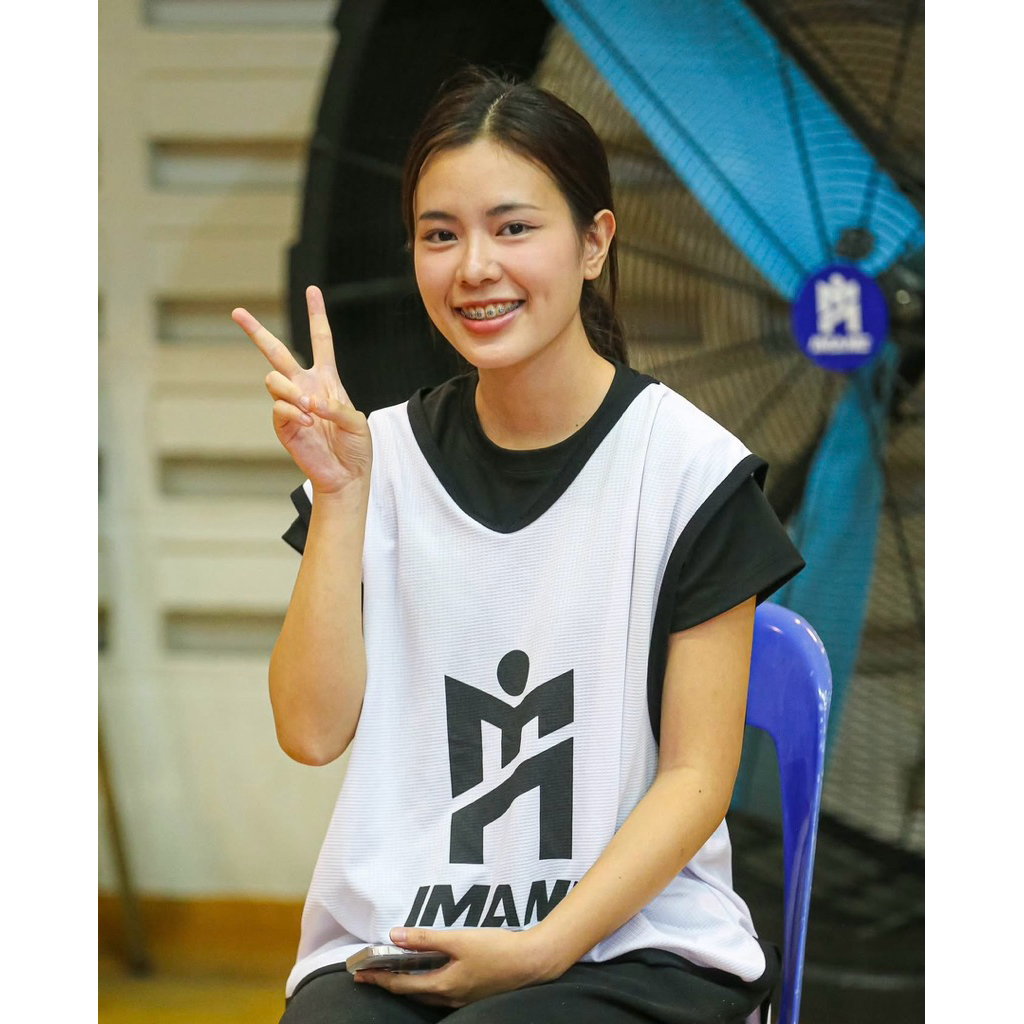 IMANEเสื้อเอี๊ยม เสื้อแบ่งทีมซ้อม IMANE IMA5 003 พร้อมโลโก้ M กลางตัว ด้านหลัง IMANE ของแท้ 100%